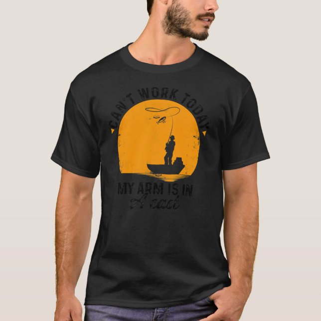 Camiseta Hoy no puedo trabajar Mi brazo está en hielo de pe (Anverso)