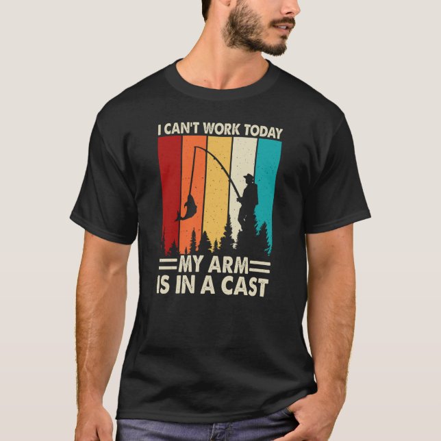 Camiseta Hoy no puedo trabajar mi brazo está en un capullo (Anverso)