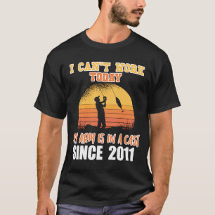 Camiseta Hoy no puedo trabajar mi brazo está en un elenco d