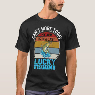 Camiseta Hoy no puedo trabajar Mi brazo está en un fúnebre