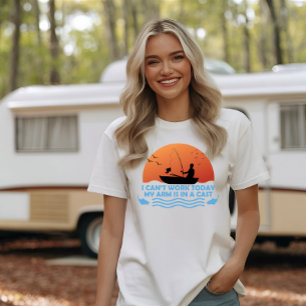 Camiseta Hoy no puedo trabajar mi brazo está en un mástil