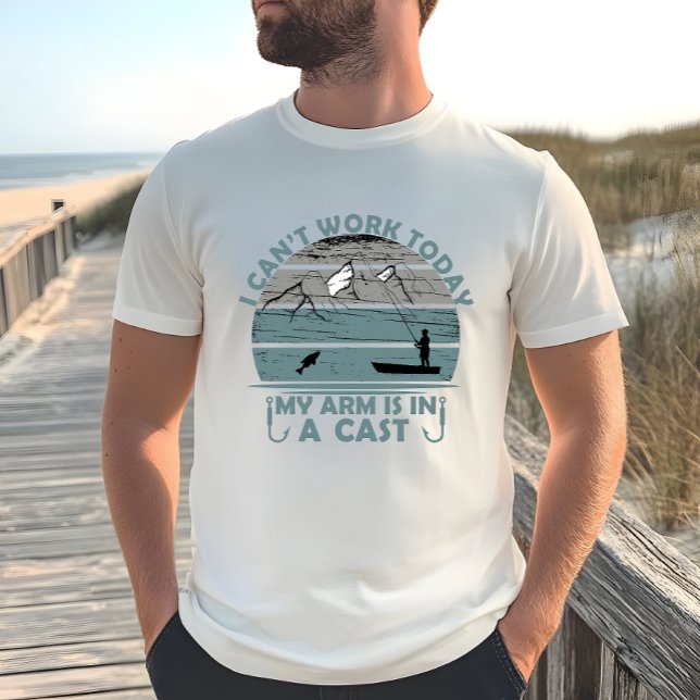 Camiseta Hoy no puedo trabajar mi brazo está en un mástil (Subido por el creador)