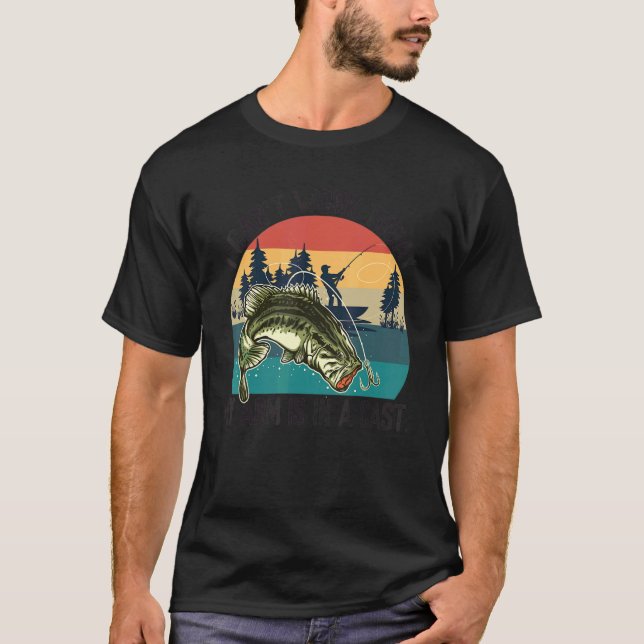 Camiseta Hoy no puedo trabajar Mi brazo está en una pesca d (Anverso)
