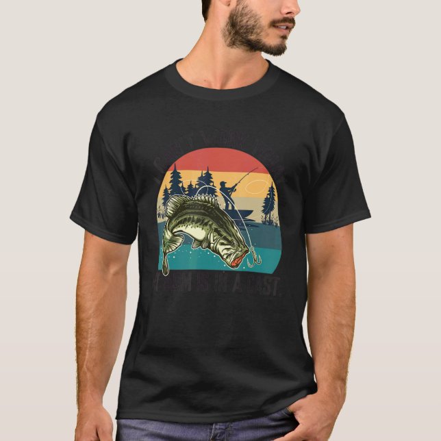 Camiseta Hoy no puedo trabajar Mi brazo está en una pesca d (Anverso)