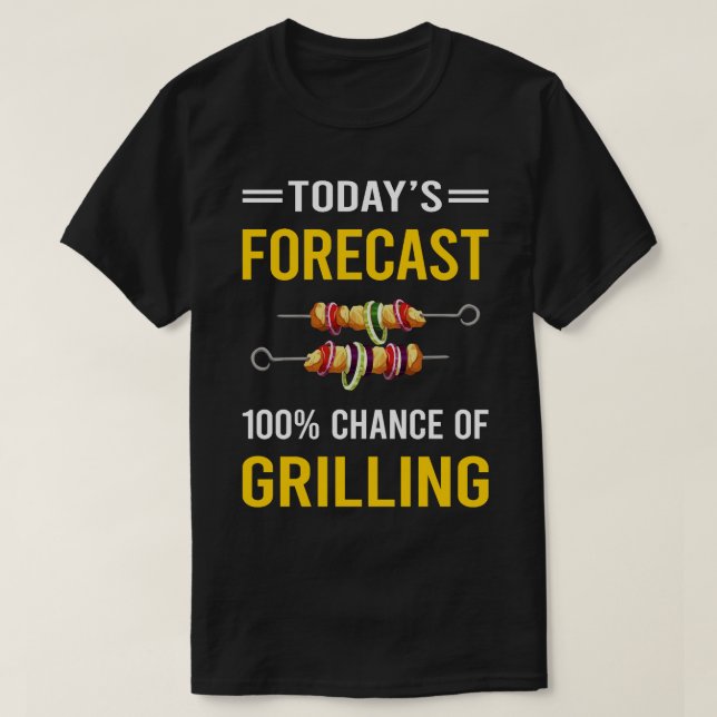 Camiseta Hoy Parrillada de Pronóstico (Diseño del anverso)