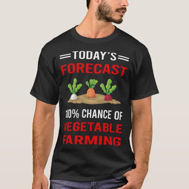 Camiseta Hoy Predicción de la agricultura vegetal (Anverso)