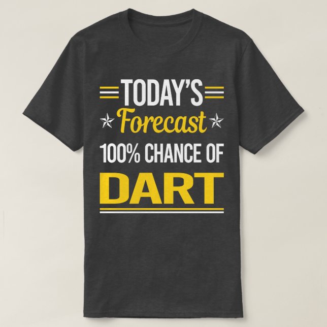 Camiseta Hoy Pronóstico Dardos (Diseño del anverso)