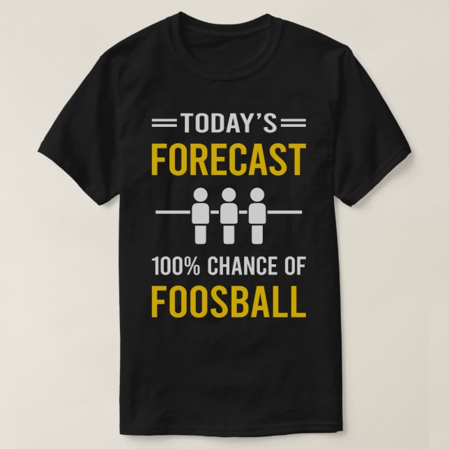 Camiseta Hoy Pronóstico Fósbol (Diseño del anverso)