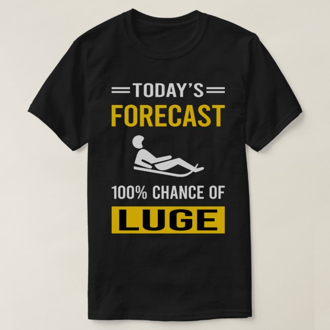 Camiseta Hoy Pronóstico Luger Luger (Diseño del anverso)