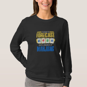 Camiseta Hoy Se Prevé 100 Posibilidades De Juego Mahjong