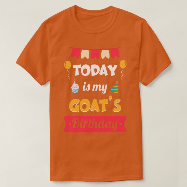 Camiseta Hoy son mis cabras cumpleaños divertidos animales  (Diseño del anverso)