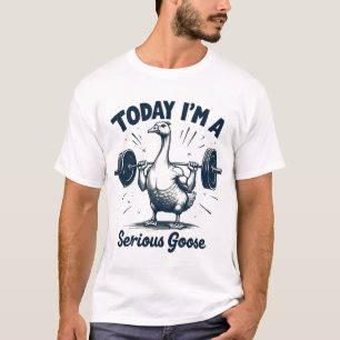 Camiseta Hoy soy un serio gimnasio de Pesos de Levantamient