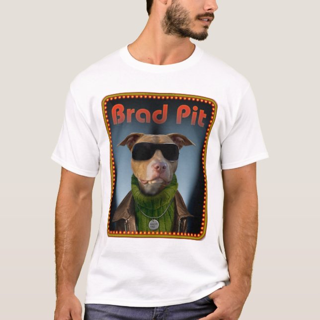 Camiseta Hoyo de Brad para los t-shrirts blancos (Anverso)