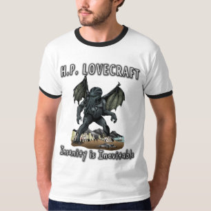 Camiseta HP Lovecraft -- La locura es inevitable