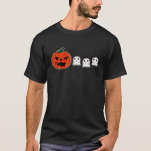 Camiseta HQ Calabaza Comiendo Fantasma , Calabaza Retro Gam