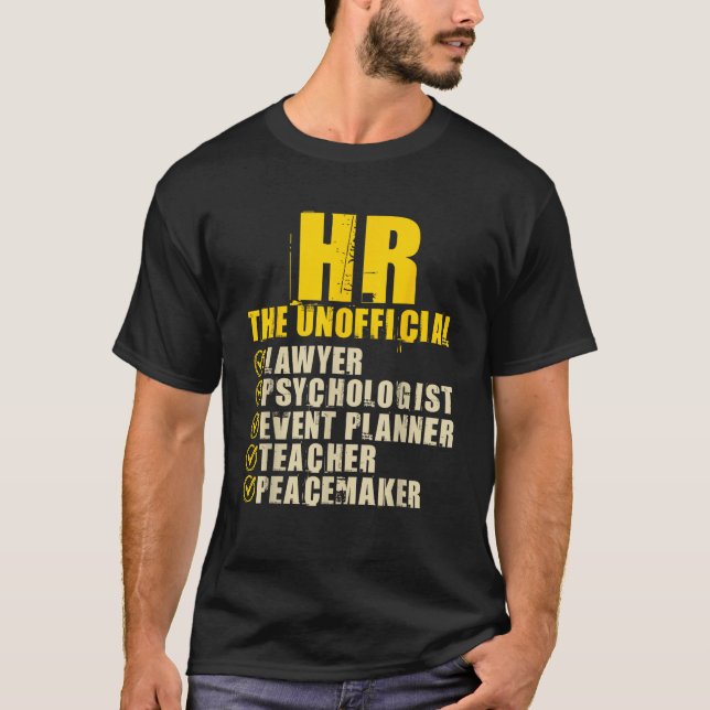 Camiseta HR El Departamento No Oficial De Gestión De Recurs (Anverso)