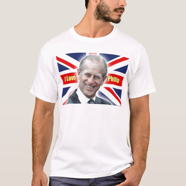 Camiseta HRH Duke de Einburgh - Amo a Philip (Anverso)