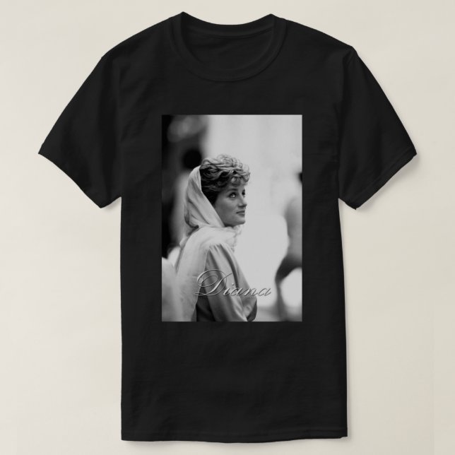 Camiseta HRH Princess Diana - Foto profesional (Diseño del anverso)