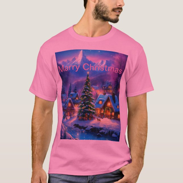 Camiseta hristmas Fairytale Village (Anverso)