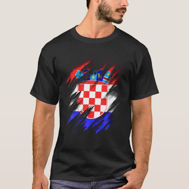 Camiseta Hrvatska adora la bandera de Croacia (Anverso)