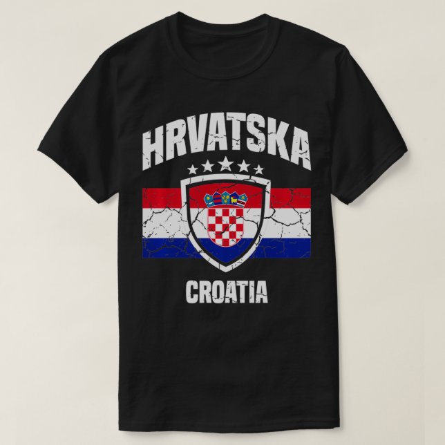 Camiseta Hrvatska Croacia  (Diseño del anverso)