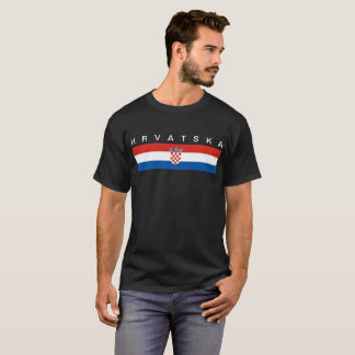 Camiseta Hrvatska largo del símbolo de la bandera de país