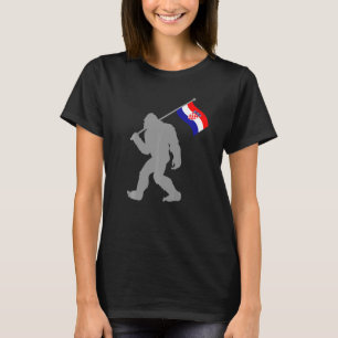 Camiseta Hrvatska O Bandera Croata En Bandera De Croacia