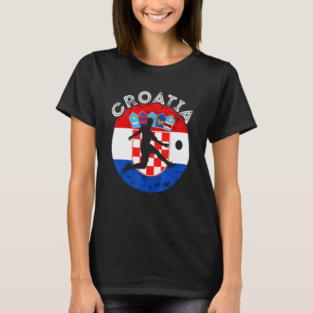 Camiseta Hrvatska Soccer Team Bandera Croata Fútbol Croata (Anverso)