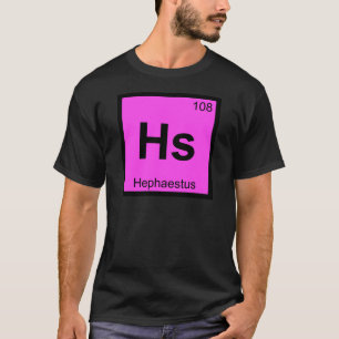 Camiseta Hs - Tabla periódica de la química de dios de