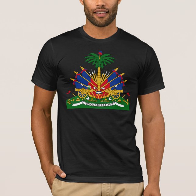 Camiseta HT del escudo de armas de Haití (Anverso)