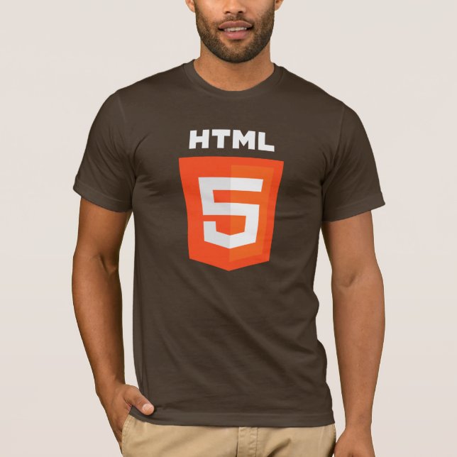 Camiseta HTML5 (Brown) (Anverso)