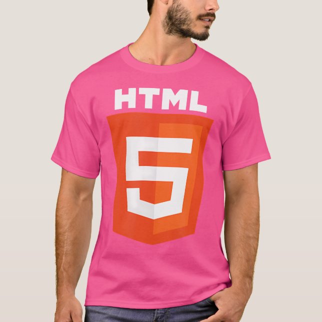 Camiseta Html5 Html Logo Web Programmer Nerd Funny Computer (Anverso)