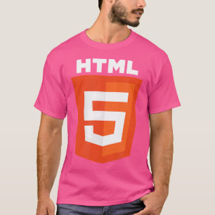 Camiseta Html5 Logotipo Html Programador Web Friki Divertid