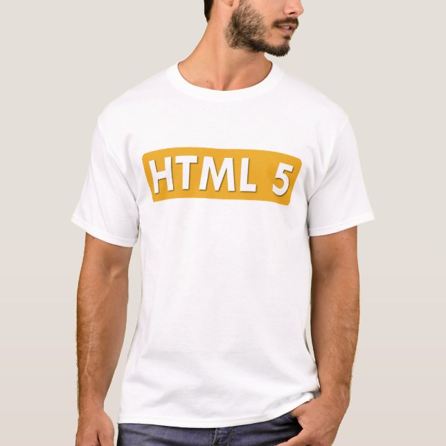 Camiseta HTML 5 - Suavemente blanco "libre el Web " (Anverso)