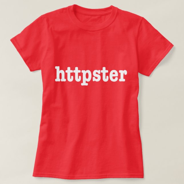 Camiseta httpster (Diseño del anverso)