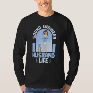 Camiseta Hu, ingeniero de sonido de ingeniero de audio de e