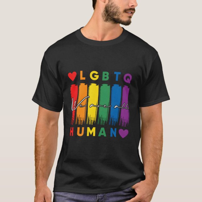 Camiseta Hu Lgbtq Orgullo Mes Arcoiris (Anverso)