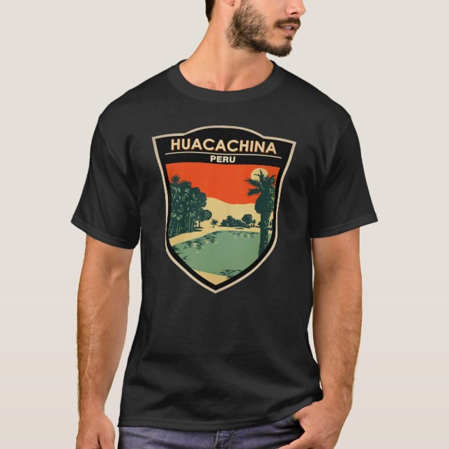 Camiseta Huacachina Perú Vintage (Anverso)