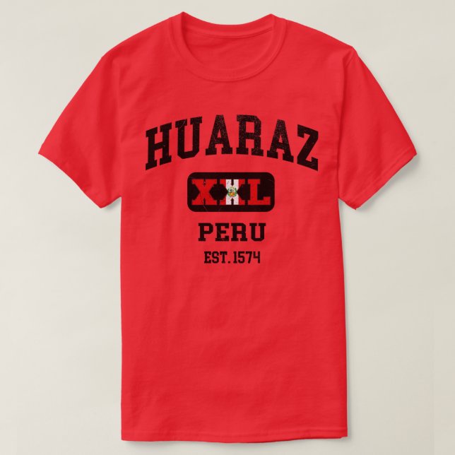 Camiseta Huaraz Perú XXL Diseño atlético (Diseño del anverso)