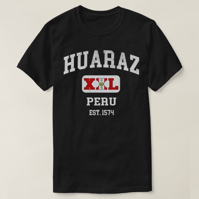 Camiseta Huaraz Perú XXL Diseño atlético 1 (Diseño del anverso)