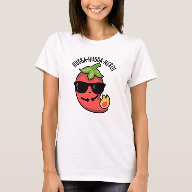 Camiseta Hubba-hubba-nero Funny Habanero Pun (Anverso)