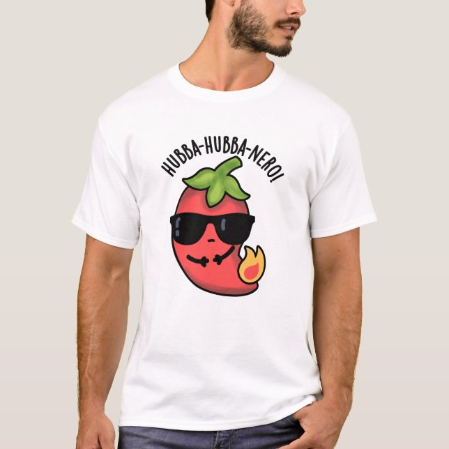 Camiseta Hubba-hubba-nero Funny Habanero Pun (Anverso)