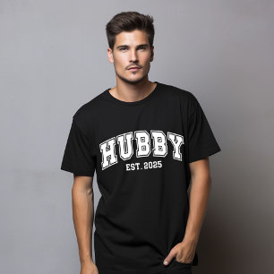 Camiseta Hubby Fundado En 2025, Recién Casado