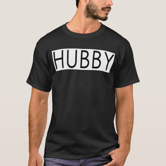 Camiseta #Hubby HUBBY #Groom GROOM (Anverso)