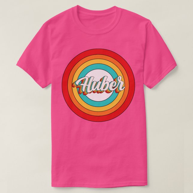 Camiseta Huber Name Shirt Vintage Huber Circle (Diseño del anverso)