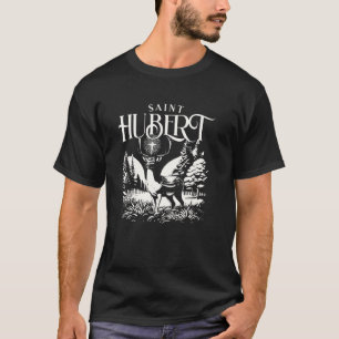 Camiseta Hubert Hubertus Patrono de Cazadores Ciervo Catol