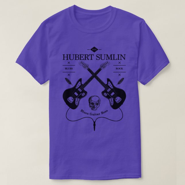 Camiseta Hubert Sumlin Guitar Vintage Logo (Diseño del anverso)