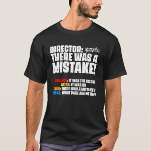 Camiseta Hubo Error Al Coro Director Sopranos Alto Ten