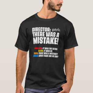 Camiseta Hubo un error del director del coro Sopranos Alto 