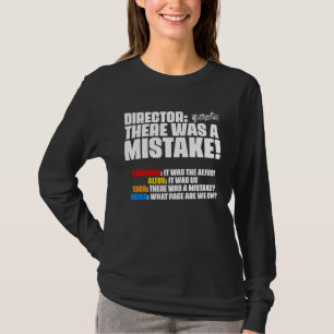 Camiseta Hubo un error Director de Coro Sopranos Alto Tenor